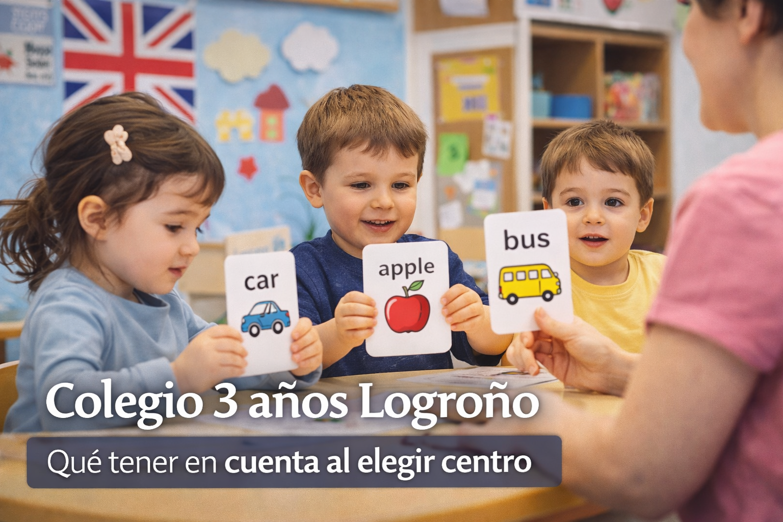 colegio 3 años Logroño aprendizaje inglés infantil