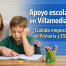 Madre ayudando a su hijo de Primaria a estudiar en casa con apoyo escolar en Villamediana, preparándose para mejorar su rendimiento en el colegio.