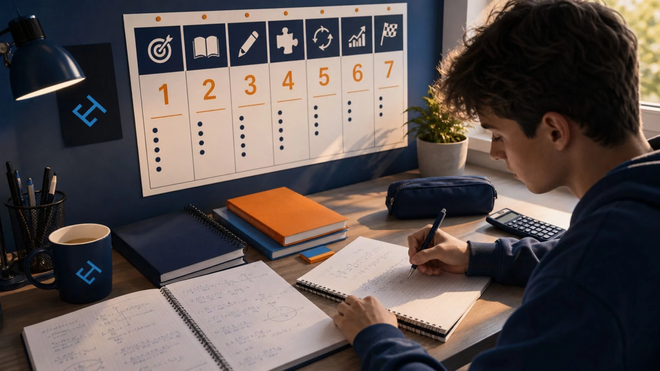 Cómo estudiar matemáticas para un examen: plan de 7 días